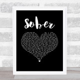 Little Big Town Sober Black Heart Song Lyric Music Art Print