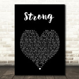 London Grammar Strong Black Heart Song Lyric Music Art Print