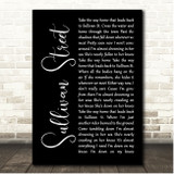 Counting Crows Sullivan Street Black Script Song Lyric Print