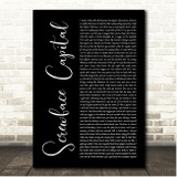 Dave Screwface Capital Black Script Song Lyric Print