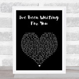 Mamma Mia 2 I've Been Waiting For You Black Heart Song Lyric Music Art Print