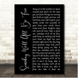 Donny Hathaway Someday We'll All Be Free Black Script Song Lyric Print