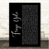 Dove Cameron Froyo Yolo Black Script Song Lyric Print