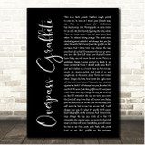 Ed Sheeran Overpass Graffiti Black Script Song Lyric Print