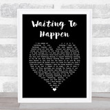 Marillion Waiting To Happen Black Heart Song Lyric Music Art Print