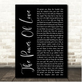 Frankie Goes To Hollywood The Power Of Love Black Script Song Lyric Print