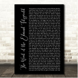 Gordon Lightfoot The Wreck of the Edmund Fitzgerald Black Script Song Lyric Print