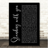 Guy Sebastian Standing With You Black Script Song Lyric Print