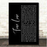Harry Styles Fine Line Black Script Song Lyric Print