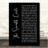 Architects The Seventh Circle Black Script Song Lyric Print