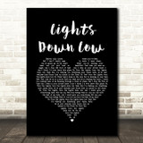 MAX Lights Down Low Black Heart Song Lyric Music Art Print