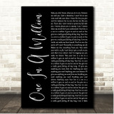 Aaliyah One In A Million Black Script Song Lyric Print