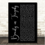 August Burns Red Beauty in Tragedy Black Script Song Lyric Print