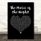 Michael Crawford The Music of the Night Black Heart Song Lyric Music Art Print