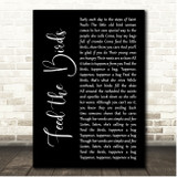 Julie Andrews Mary Poppins Feed the Birds Black Script Song Lyric Print