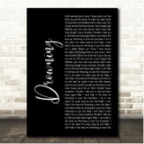 Backstreet Boys Drowning Black Script Song Lyric Print