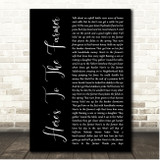 Luke Bryan Here's To The Farmer Black Script Song Lyric Print