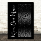 Luke Combs Moon Over Mexico Black Script Song Lyric Print