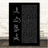 Mumford & Sons There Will Be Time Black Script Song Lyric Print