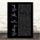 One Direction Walking In The Wind Black Script Song Lyric Print