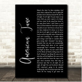 Paul Simon American Tune Black Script Song Lyric Print