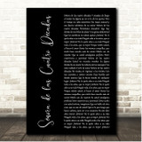 Ricardo Arjona Señora de las Cuatro Décadas Black Script Song Lyric Print