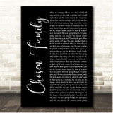 Rina Sawayama & Elton John Chosen Family Black Script Song Lyric Print