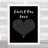 AURORA Exist For Love Black Heart Song Lyric Music Art Print
