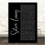 Stiff Little Fingers Silver Lining Black Script Song Lyric Print