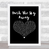Nick Cave & The Bad Seeds Push The Sky Away Black Heart Song Lyric Music Art Print