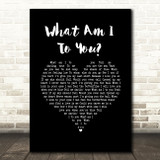Norah Jones What Am I To You Black Heart Song Lyric Music Art Print