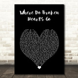 One Direction Where Do Broken Hearts Go Black Heart Song Lyric Music Art Print