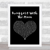 Powfu Breakfast With The Moon Black Heart Song Lyric Music Art Print