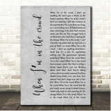 The Jam In the Crowd Grey Rustic Script Song Lyric Print