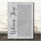 The Notorious B.I.G. Notorious Thugs Grey Rustic Script Song Lyric Print
