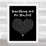 Simply Red Something Got Me Started Black Heart Song Lyric Music Art Print