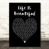 Sixx A M Life Is Beautiful Black Heart Song Lyric Music Art Print
