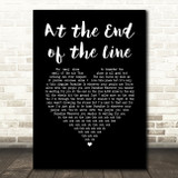 Skerryvore At the End of the Line Black Heart Song Lyric Music Art Print
