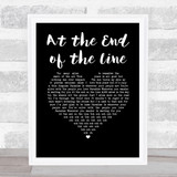 Skerryvore At the End of the Line Black Heart Song Lyric Music Art Print