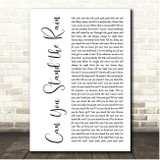 New Edition Can You Stand the Rain White Script Song Lyric Print