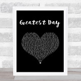 Beverley Knight Greatest Day Black Heart Song Lyric Music Art Print