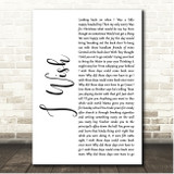 Stevie Wonder I Wish White Script Song Lyric Print