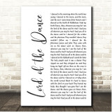 The Dubliners Lord Of The Dance White Script Song Lyric Print