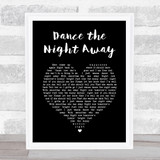 The Mavericks Dance the Night Away Black Heart Song Lyric Music Art Print