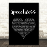 The Veronicas Speechless Black Heart Song Lyric Music Art Print