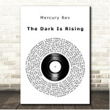 Mercury Rev The Dark Is Rising Vinyl Record Song Lyric Print