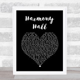 Vampire Weekend Harmony Hall Black Heart Song Lyric Music Art Print