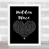 Bjork Hidden Place Black Heart Song Lyric Music Art Print