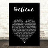 Brooks & Dunn Believe Black Heart Song Lyric Music Art Print