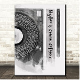 Gloria Estefan Rhythm Is Gonna Get You Vinyl Record Half Lyrics Black Grey Song Lyric Print
